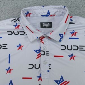 Waggle Golf Polo Shirt Mens Size 2XL Short Sleeve STAINS